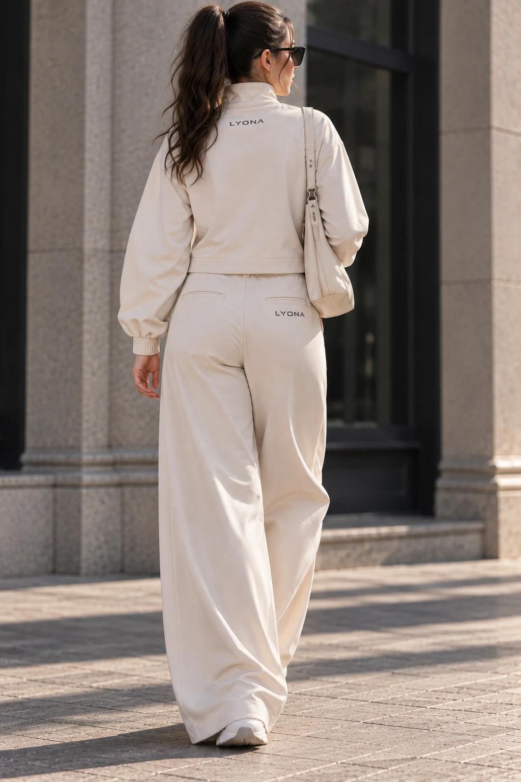 Ensemble Cléo Demi-Zip — Écru
